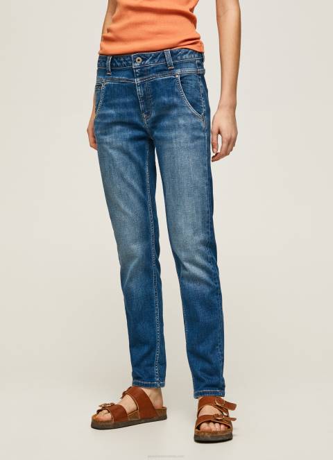 žene traper carey traperice srednjeg kroja opuštenog kroja Pepe Jeans JZ8H80 - Slika 2