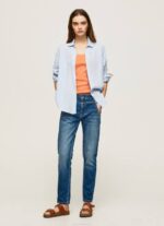 žene traper carey traperice srednjeg kroja opuštenog kroja Pepe Jeans JZ8H80