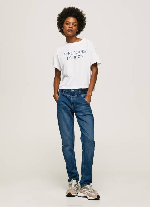 žene traper carey traperice srednjeg kroja opuštenog kroja Pepe Jeans JZ8H86 - Slika 1