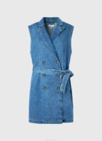 žene traper carmen kratka traper haljina Pepe Jeans JZ8H154 - Slika 5
