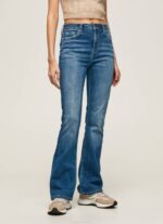 žene traper dion lepršave traperice visokog struka Pepe Jeans JZ8H60 - Slika 2