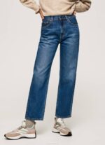 žene traper dover opuštene traperice visokog struka Pepe Jeans JZ8H83 - Slika 2