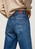 žene traper dover opuštene traperice visokog struka Pepe Jeans JZ8H83 - Slika 5