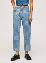 žene traper dover široke traperice visokog struka Pepe Jeans JZ8H88 - Slika 2