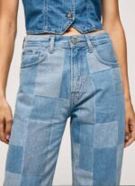 žene traper dover široke traperice visokog struka Pepe Jeans JZ8H88 - Slika 3