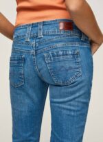 žene traper gen ravne traperice srednjeg struka Pepe Jeans JZ8H34 - Slika 5