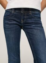 žene traper gen ravne traperice srednjeg struka Pepe Jeans JZ8H4 - Slika 3
