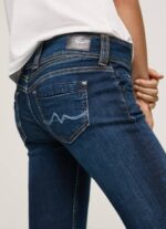 žene traper gen ravne traperice srednjeg struka Pepe Jeans JZ8H4 - Slika 5