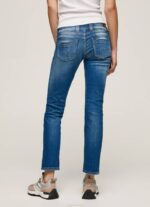 žene traper gen ravne traperice srednjeg struka Pepe Jeans JZ8H6 - Slika 4
