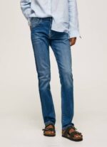 žene traper grace slim fit traperice visokog struka Pepe Jeans JZ8H70 - Slika 2