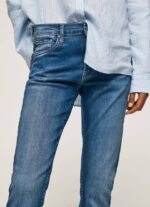 žene traper grace slim fit traperice visokog struka Pepe Jeans JZ8H70 - Slika 3