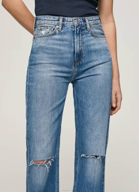 žene traper harper traperice visokog struka s lepršavim krojem Pepe Jeans JZ8H64 - Slika 2