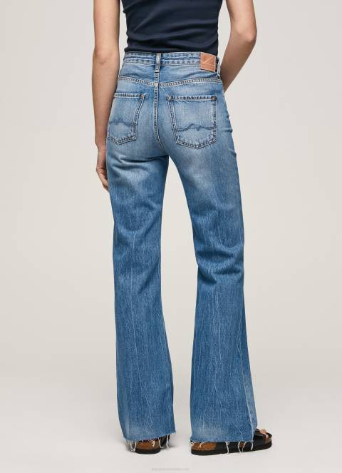 žene traper harper traperice visokog struka s lepršavim krojem Pepe Jeans JZ8H64 - Slika 3