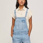 žene traper kratke hlače od pamučnog trapera Pepe Jeans JZ8H175