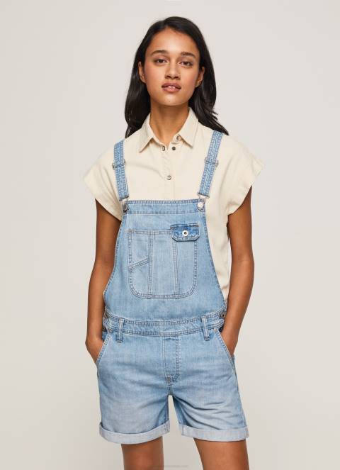 zene_traper_kratke_hlace_od_pamucnog_trapera_pepe_jeans_jz8h175.jpg žene traper kratke hlače od pamučnog trapera Pepe Jeans JZ8H175 - Slika 1