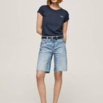 žene traper kratke traper hlače opuštenog kroja Pepe Jeans JZ8H486