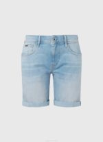 žene traper kratke traper hlače regularnog kroja Pepe Jeans JZ8H499 - Slika 5