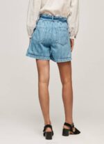 žene traper kratke traper hlače s prugastim printom Pepe Jeans JZ8H478 - Slika 5