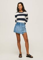 žene traper kratke traper suknje regularnog kroja Pepe Jeans JZ8H509