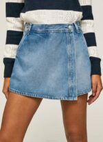 žene traper kratke traper suknje regularnog kroja Pepe Jeans JZ8H509 - Slika 3
