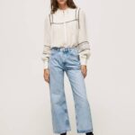 žene traper lexa široke traperice visokog struka Pepe Jeans JZ8H78