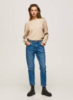 žene traper ljubičaste mom carrot fit traperice visokog struka Pepe Jeans JZ8H82