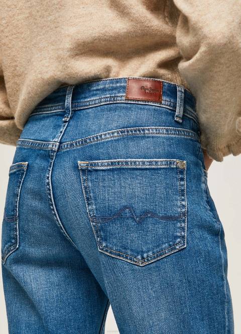 žene traper ljubičaste mom carrot fit traperice visokog struka Pepe Jeans JZ8H82 - Slika 5