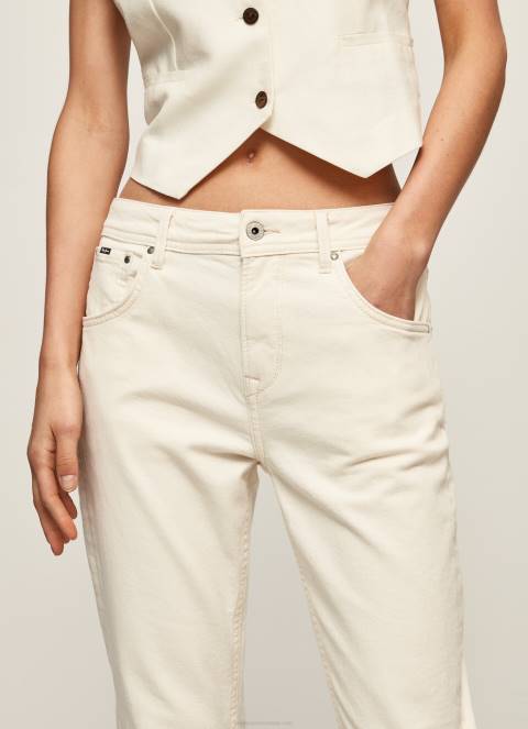 žene traper ljubičaste mom carrot fit traperice visokog struka Pepe Jeans JZ8H93 - Slika 3