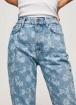 žene traper ljubičaste traperice visokog struka opuštenog kroja Pepe Jeans JZ8H77 - Slika 3