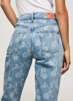 žene traper ljubičaste traperice visokog struka opuštenog kroja Pepe Jeans JZ8H77 - Slika 5