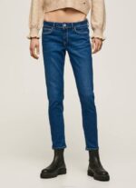 žene traper lola traperice srednjeg kroja uskog kroja Pepe Jeans JZ8H39 - Slika 2