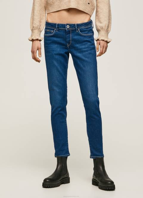žene traper lola traperice srednjeg kroja uskog kroja Pepe Jeans JZ8H39 - Slika 2