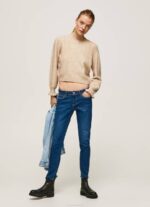 žene traper lola traperice srednjeg kroja uskog kroja Pepe Jeans JZ8H39