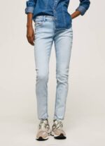 žene traper nove brooke traperice srednjeg kroja Pepe Jeans JZ8H10 - Slika 2