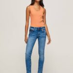 žene traper nove brooke traperice srednjeg kroja Pepe Jeans JZ8H27