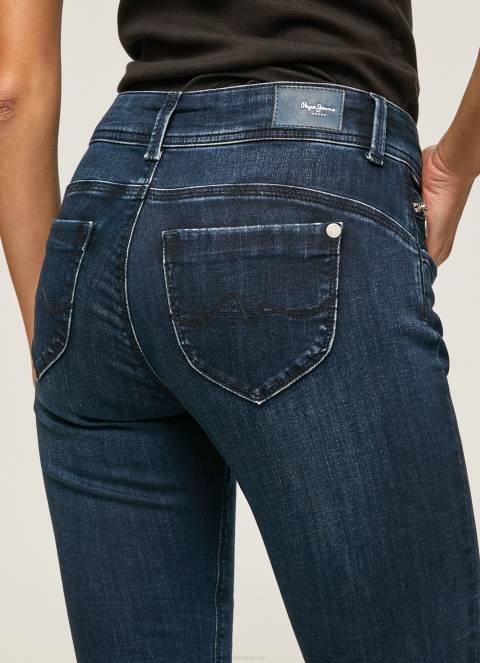 žene traper nove brooke traperice uskog kroja srednjeg struka Pepe Jeans JZ8H35 - Slika 5