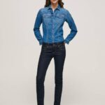 žene traper nove brooke traperice uskog kroja srednjeg struka Pepe Jeans JZ8H9