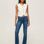 žene traper piccadilly traperice srednjeg kroja Pepe Jeans JZ8H71
