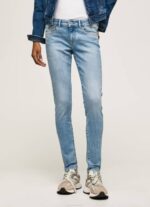 žene traper pixie traperice srednjeg kroja uskog kroja Pepe Jeans JZ8H42 - Slika 2