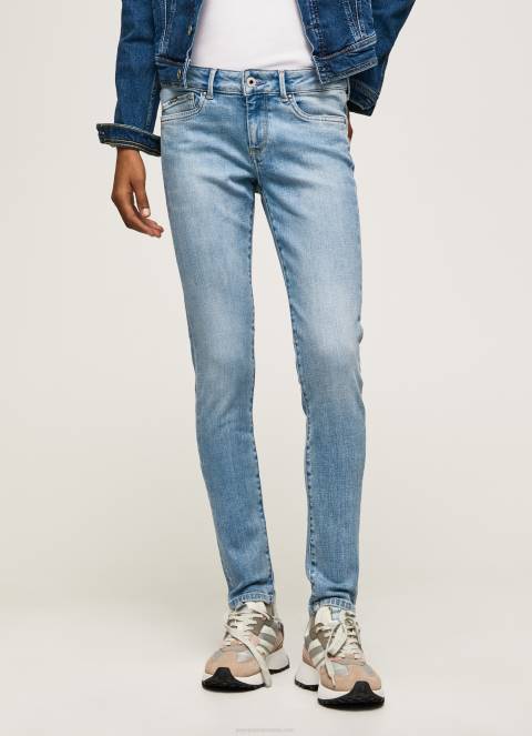 žene traper pixie traperice srednjeg kroja uskog kroja Pepe Jeans JZ8H42 - Slika 2