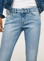 žene traper pixie traperice srednjeg kroja uskog kroja Pepe Jeans JZ8H42 - Slika 3