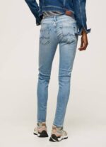 žene traper pixie traperice srednjeg kroja uskog kroja Pepe Jeans JZ8H42 - Slika 4