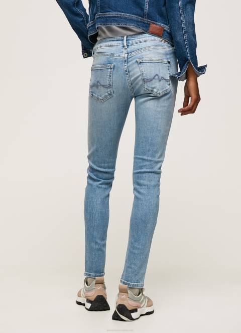 žene traper pixie traperice srednjeg kroja uskog kroja Pepe Jeans JZ8H42 - Slika 4