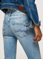 žene traper pixie traperice srednjeg kroja uskog kroja Pepe Jeans JZ8H42 - Slika 5
