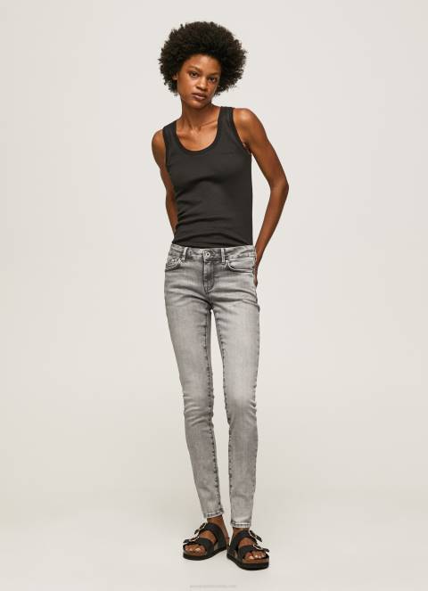 žene traper pixie traperice srednjeg kroja uskog kroja Pepe Jeans JZ8H43 - Slika 1