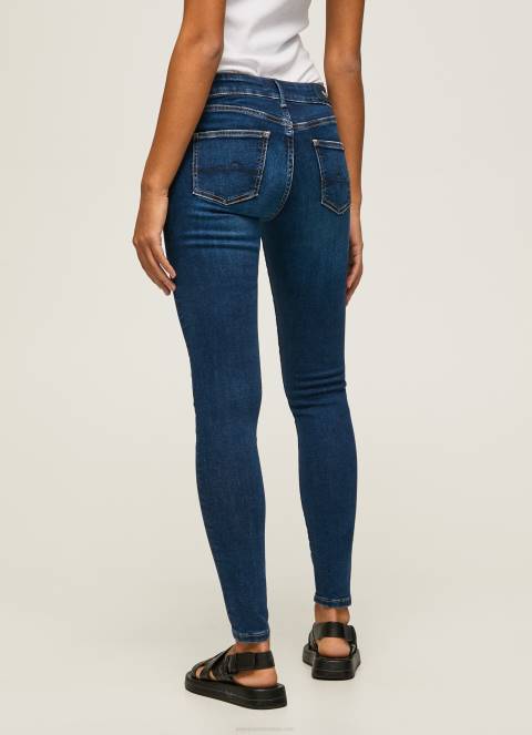 žene traper pixie traperice srednjeg kroja uskog kroja Pepe Jeans JZ8H44 - Slika 4