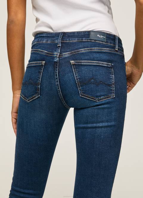 žene traper pixie traperice srednjeg kroja uskog kroja Pepe Jeans JZ8H44 - Slika 5