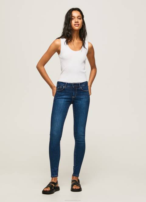 žene traper pixie traperice srednjeg kroja uskog kroja Pepe Jeans JZ8H44 - Slika 1