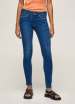 žene traper pixie traperice srednjeg kroja uskog kroja Pepe Jeans JZ8H50 - Slika 2