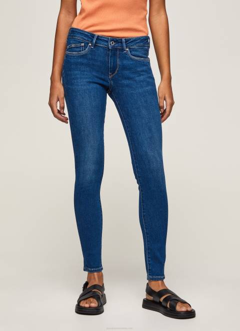 žene traper pixie traperice srednjeg kroja uskog kroja Pepe Jeans JZ8H50 - Slika 2